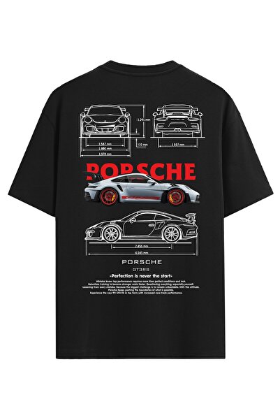 VEK Porsche Çocuk T-Shirt  %100 Pamuk Araba Baskılı