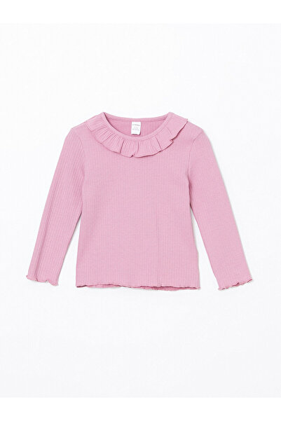 LC Waikiki Vizyon New Season Crew Neck Basic Girls' T-Shirt