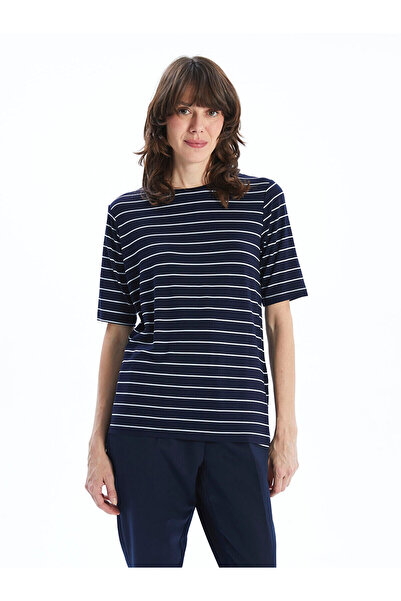 LC Waikiki Γυναικείο μπλουζάκι LCWAIKIKI Classic Crew Neck ριγέ