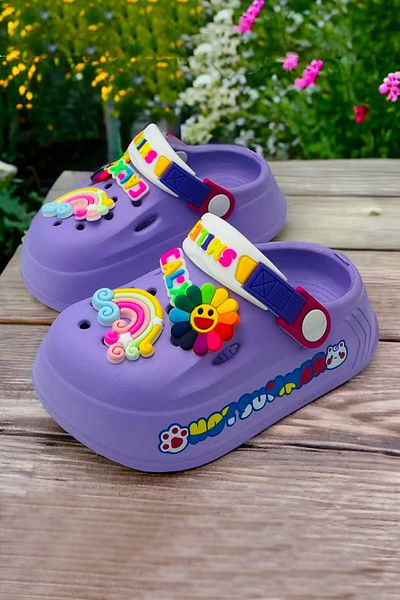 Melek Tuna Girls' Anti-Slip Sandals Slippers, Children's Cross Slippers, Baby Slippers, Children's Pool Slippers,