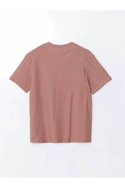 LC Waikiki Ανδρικό μπλουζάκι LC Pink Crew με κοντό μανίκι OUTLET