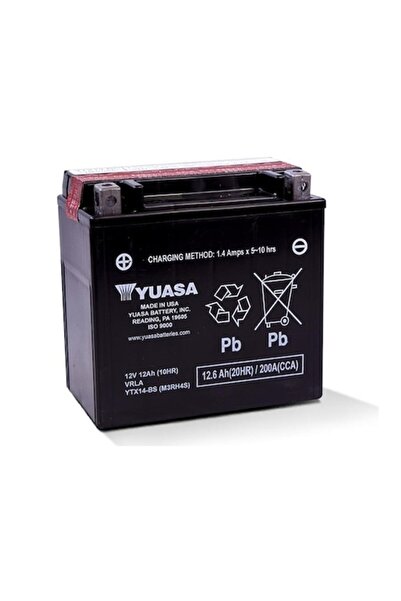 Yuasa Ytx14-bs 12v6ah Bakımsız Motosiklet Aküsü