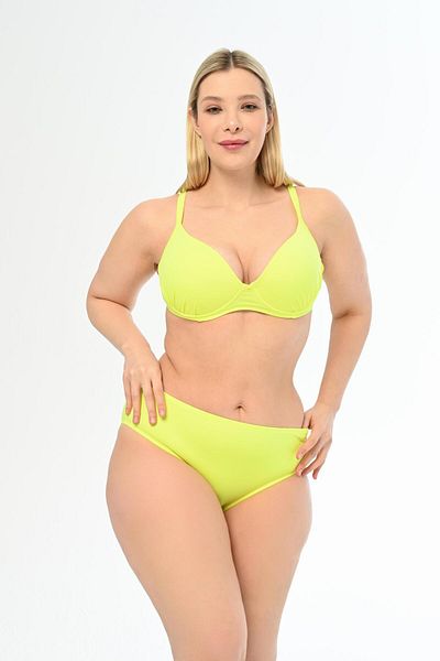 AQUAVİVA Bikini acoperit Alexa de marime mare verde neon - Set Aquaviva