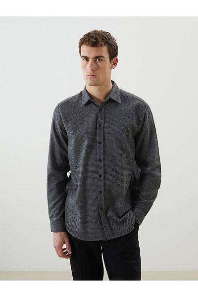 LC Waikiki Slim Fit Long Sleeve Patterned Men's Lumberjack Shirt