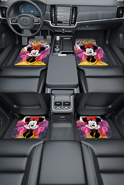 Dormot Home Modern Dijital Baskı Renkli Mick Mouse Universal Araba Paspası, O...