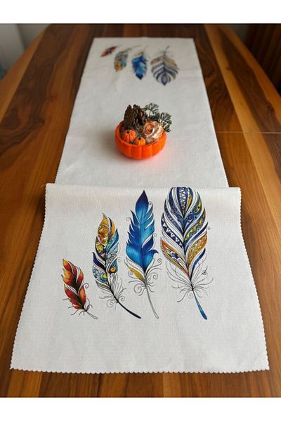 DRN Bella Decorative Digital Printing Velvet Fabric Runner 45 X 140cm