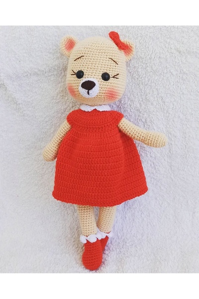 elimdeki sanat Tubicraft amigrumi ayıcık bonie