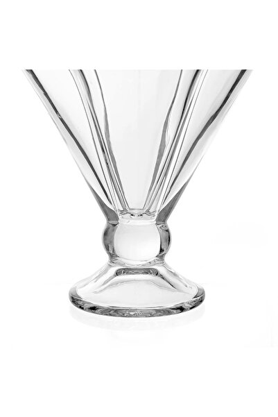 ORTAKÖY CENNETİ 6-Piece Footed Decorative Glass Ice Cream Dessert Bowl 180 ml