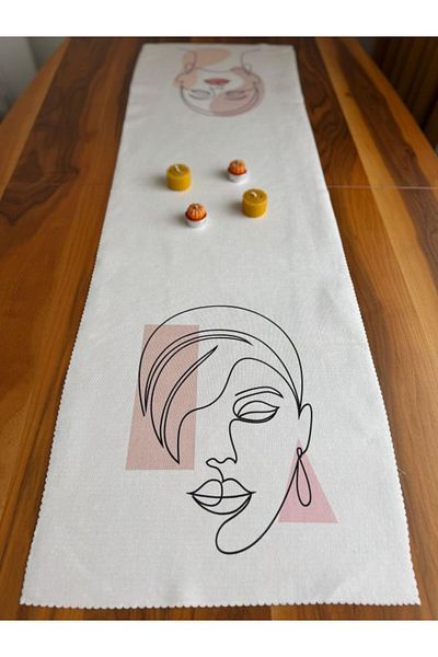 DRN Bella Decorative Digital Printing Velvet Fabric Runner 45 X 140cm