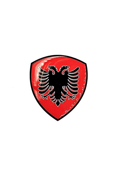BsElektronik Damla Sticker Arnavutluk Bayrağı Arma Sticker Damla
