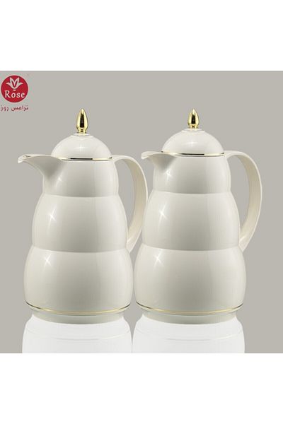 Rose RS-2222-Tea and coffee thermos set consisting of 2 rose thermoses, 1 liter capacity