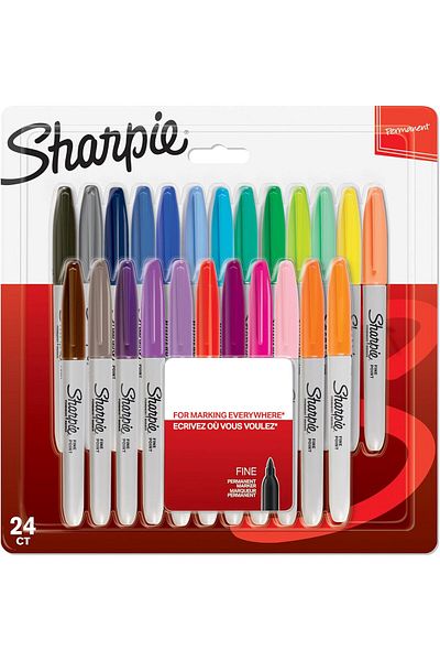 Sharpie Fine Tip Permanent Markers [pack/24]