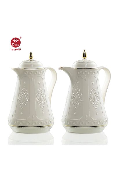 Rose RS-2121-Tea and coffee thermos set consisting of 2 rose thermoses, 1 liter capacity