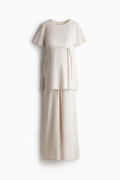 H&M MAMA 2-piece rib-knit set