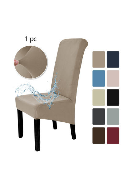 Choice غطاء كرسي مرن مقاوم للماء وذو ظهر مرتفع من شالو موكا، قطعة واحدة، مناسب لتزيين غطاء كرسي الفندق
