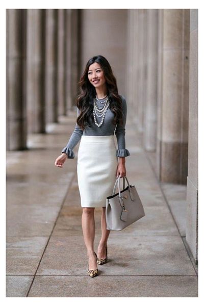 BAV Butik Ayvitrin Women's Pencil Office Skirt Waist Elastic Midi Scuba Diving Fabric