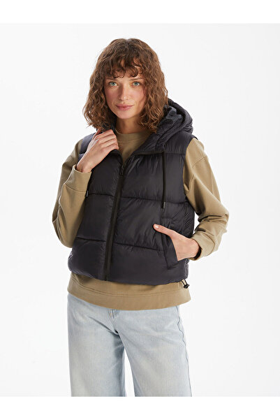 LC Waikiki Pufferweste für Damen mit Kapuze