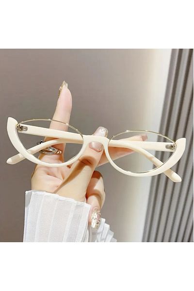 PURE BERRY Cat Model Tr90 Optical-Decorated Beige Color