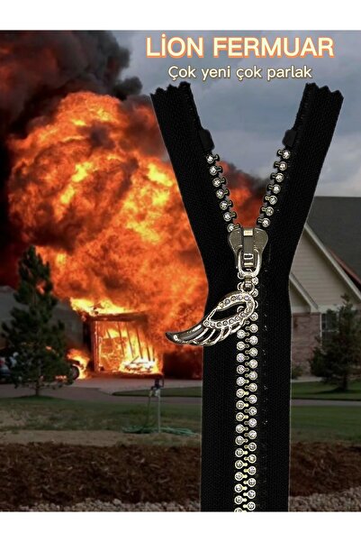 Lion Taşlı Fermuar 20 Cm 1 Adet