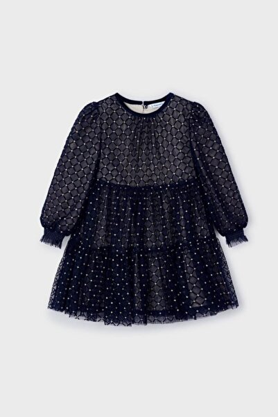 MAYORAL Tüllü Kız Elbise - Lacivert