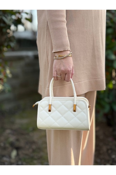 DEV 3 ADAM Geantă de umăr și crossbody pentru femei, model Cream Box