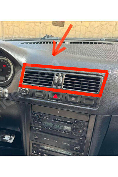 Genel Markalar Volkswagen Bora Uyumlu Orta Kalorifer Izgarası Çubukları (4Adet) 1 set