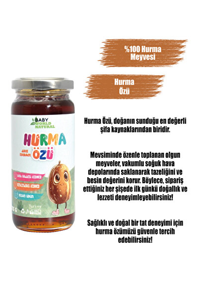 Baby World Natural 2'li Hurma Özü Seti 315 Gr x 2 +6 Ay