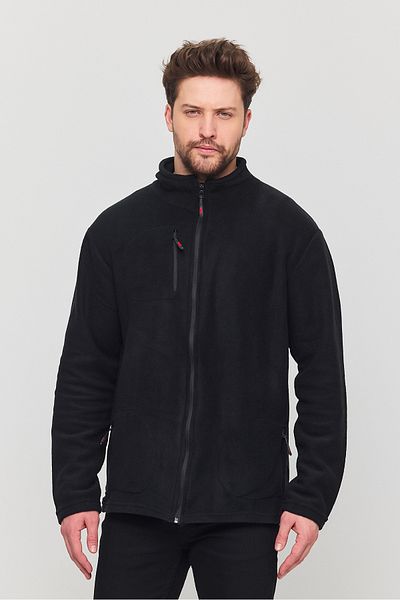 a02teks A02 Store Ανδρικό Fleece Μπουφάν εξωτερικού χώρου με 3 τσέπες με φερμουάρ