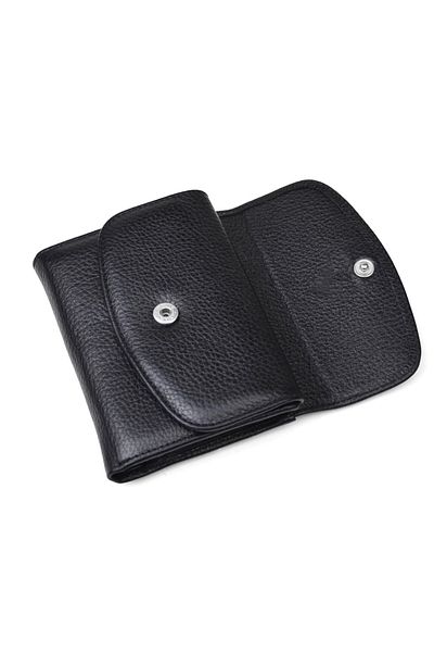 en deri Women's Genuine Leather Small Leather Wallet with Cash Compartment