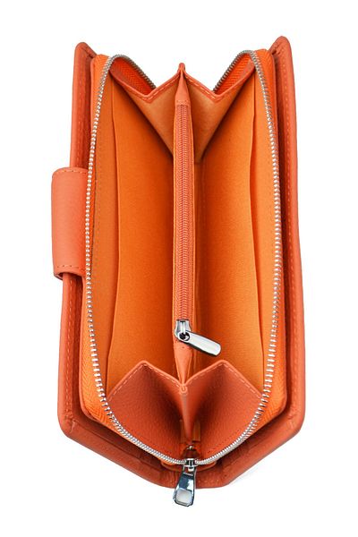 en deri Women's Genuine Leather Wallet with Phone Cash Compartment