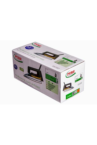 Pure Professional, quick and easy Non stick soleplate/ Glazed soleplate
