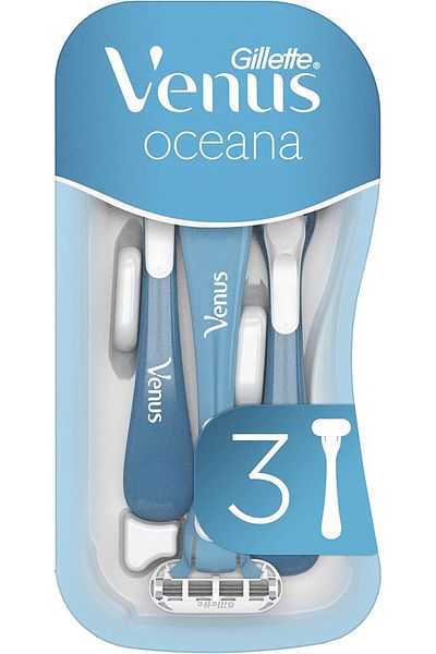 Gillette Venus ماكينة حلاقة فينوس أوشيانا 3 شفرات - 3 قطع