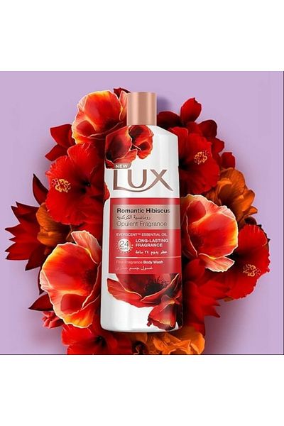 LUX Set Of 2 Lux Body Wash Romantic Hibiscus Opulent Fragrance And Moisturising Body Wash Silk Gardenia