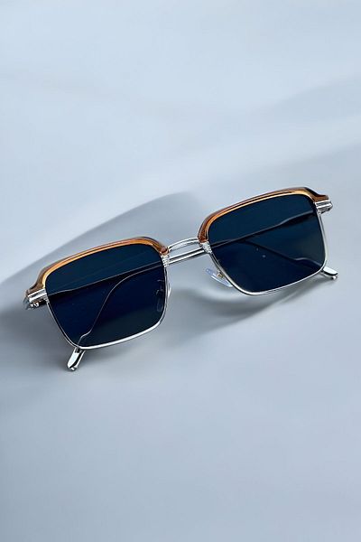BE CHİC Color Metal Rectangular Frame Imported Unisex New Season Sunglasses Dp2025