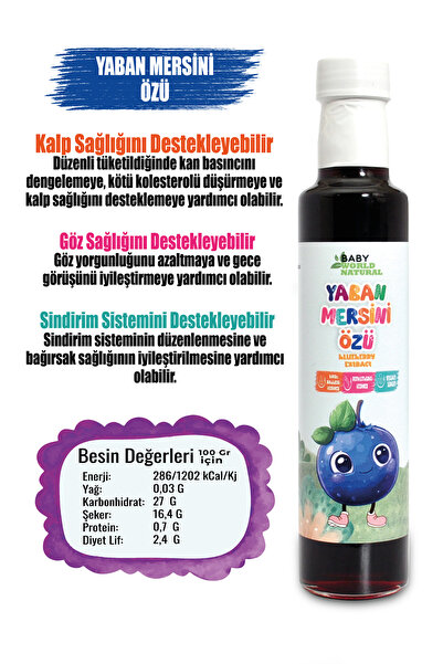 Baby World Natural 2'li Yaban Mersini Özü Seti 350 Gr x 2