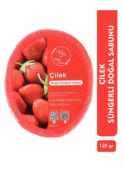 MELOZİ HOME Strawberry Sponge Natural Soap