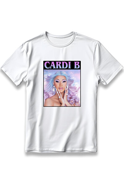 EZG Business Μπλουζάκι με όνομα Cardi B Oversize Oversize Unisex 100% ροζ ανα...