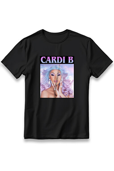 EZG Business Μπλουζάκι με όνομα Cardi B Oversize Oversize Unisex 100% ροζ ανα...