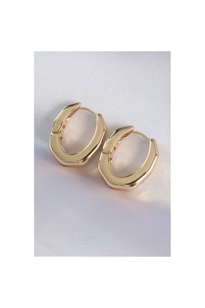 Skygo Brass Gold Color Thick Bone Model Earrings - Tj-Bkp8980