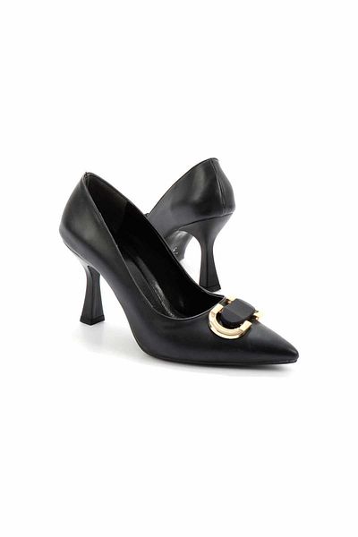Bambi Pantofi cu toc clasici de damă negri K 01418020009