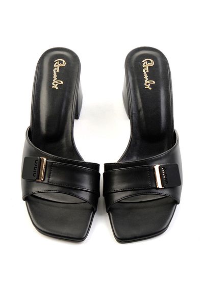 Bambi Women's Black Slippers K 0423333309