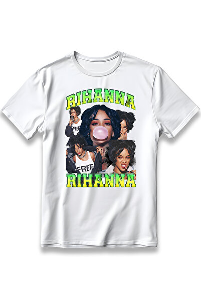EZG Business Rihanna RIRI Oversize Unisex T-Shirt Βαμβακερό 100% Χοντρό Αναπν...