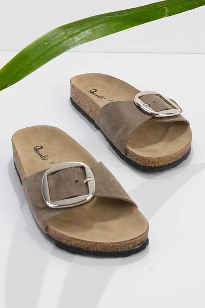 Bambi Mink Nubuck Women's Slippers K 04819200001