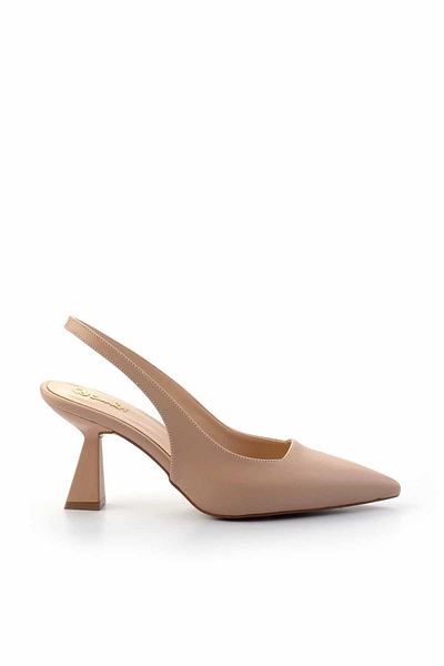 Bambi Beige Women's Classic Heeled Shoes01231365909