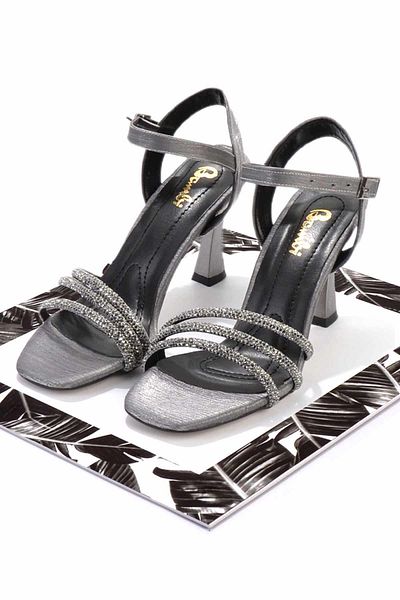 Bambi Platinum Satin Women's Evening Dress Shoes05475070438