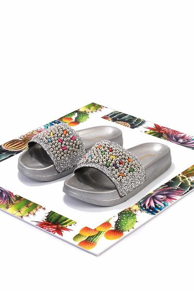 Bambi Lame Stone Women's Slippers K04319430287