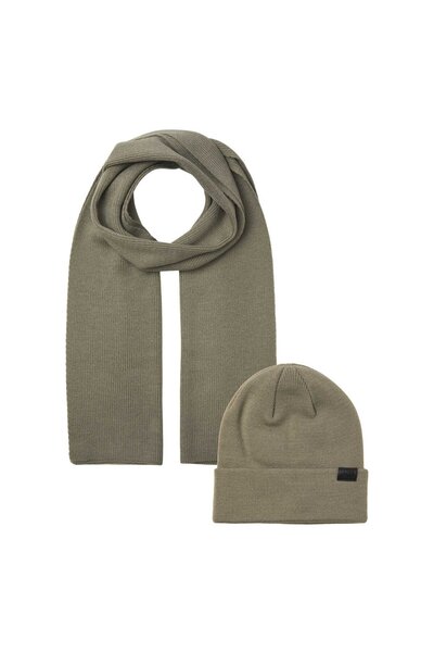 Jack & Jones Set eșarfă și căciulă pentru bărbați JACK&JONES - cutie cadou, t...
