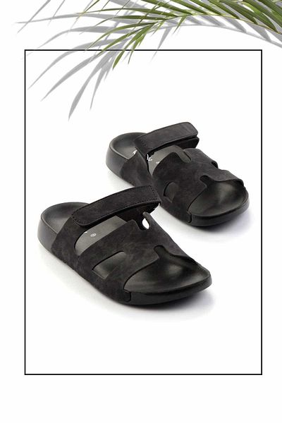 Bambi شبشب نسائي أسود من Nubuck K 04819301101