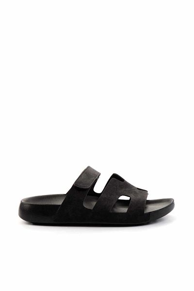 Bambi شبشب نسائي أسود من Nubuck K 04819301101