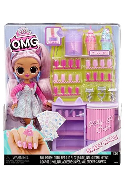 L.O.L. SURPRISE ! OMG SWEET NAILS KITTY K CAFÉ DOLL SET WITH ACCESSORIES